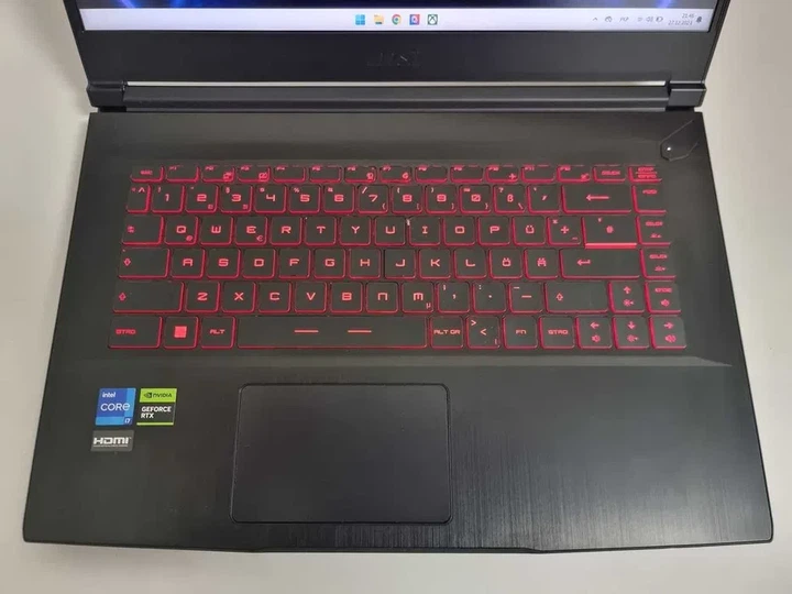 Ноутбук MSI GF63 i7 12650H/RTX 4060/RAM 16GB/SSD 512GB/144Hz Б\В - Б/У - изображение 4