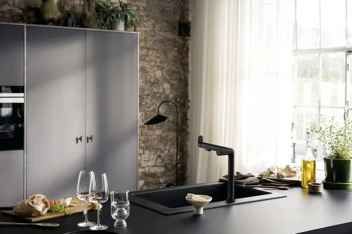 Hansgrohe Aqittura M91 Змішувач для кухні, чорний (76804670) - зображення 3