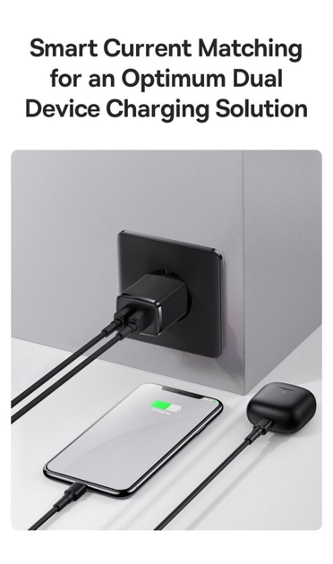 Сетевое зарядное устройство Baseus Compact Charger 2U 10.5W Black (CCXJ010201) [74461] - изображение 6