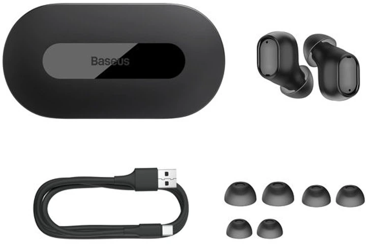 Бездротові навушники Baseus Bowie EZ10 Black TWS Bluetooth 5.3 - Фото 6 Бездротові навушники Baseus Bowie EZ10 Black TWS Bluetooth 5.3 - изображение 6