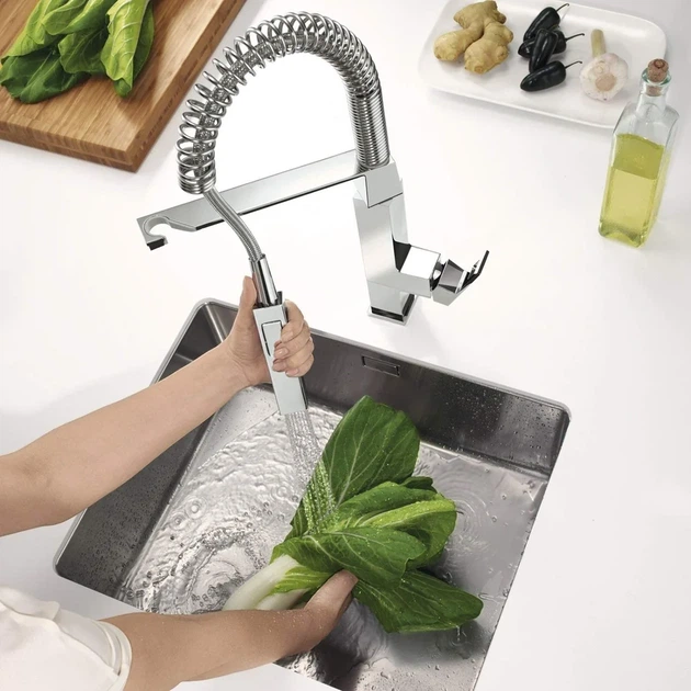 Grohe Eurocube Смеситель для кухни, хром (31395000) - изображение 5
