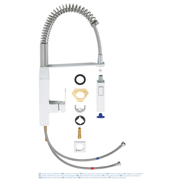 Grohe Eurocube Смеситель для кухни, хром (31395000) - изображение 12