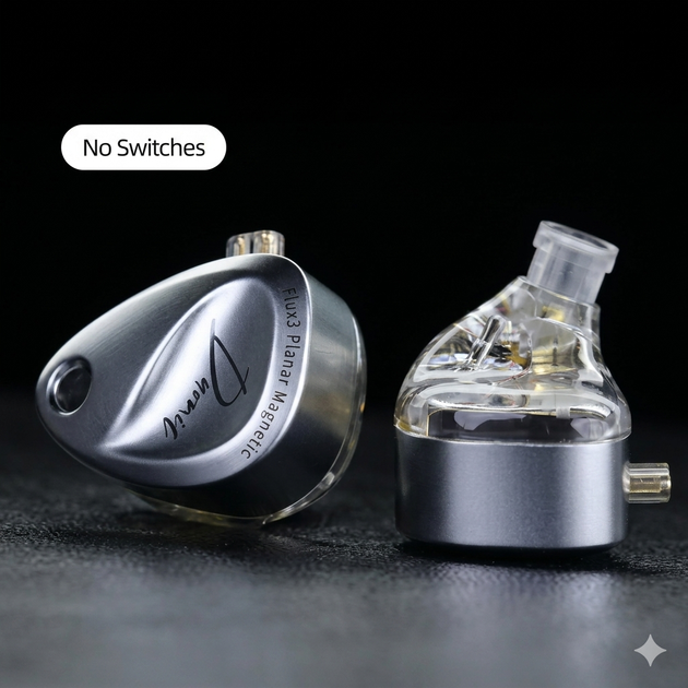 Навушники KZ Duonic Silver (без мікрофону, стандартна версія) – In-Ear Monitor навушники з потрійними планарними драйверами - зображення 9