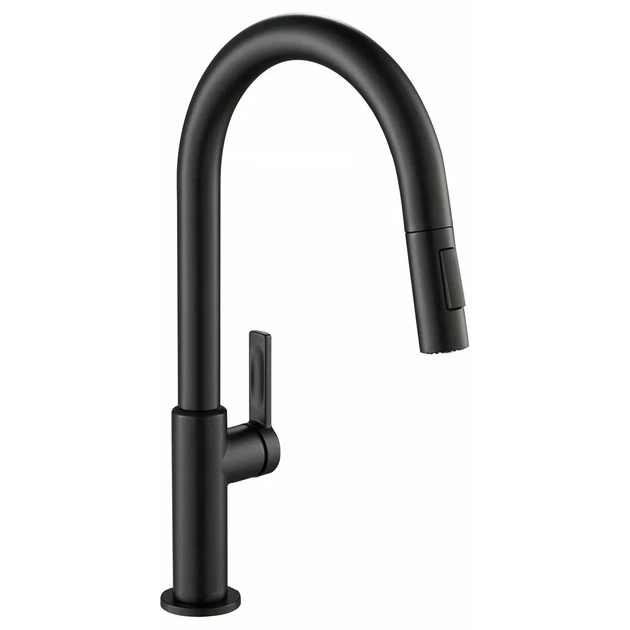 Kraus Oletto Смеситель кухонный, матовый черный (KPF-2820MB) - Фото 1 Kraus Oletto Смеситель кухонный, матовый черный (KPF-2820MB) - изображение 1