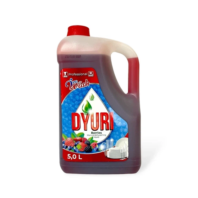 Засіб для миття посуду IRA WASH Dyuri Лісова ягода, 5 л - Фото 1 Засіб для миття посуду IRA WASH Dyuri Лісова ягода, 5 л - изображение 1