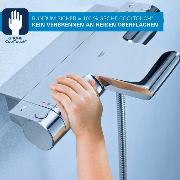 Grohe Grohtherm 2000 NEW Термостат для ванны, хром (34464001) - изображение 3