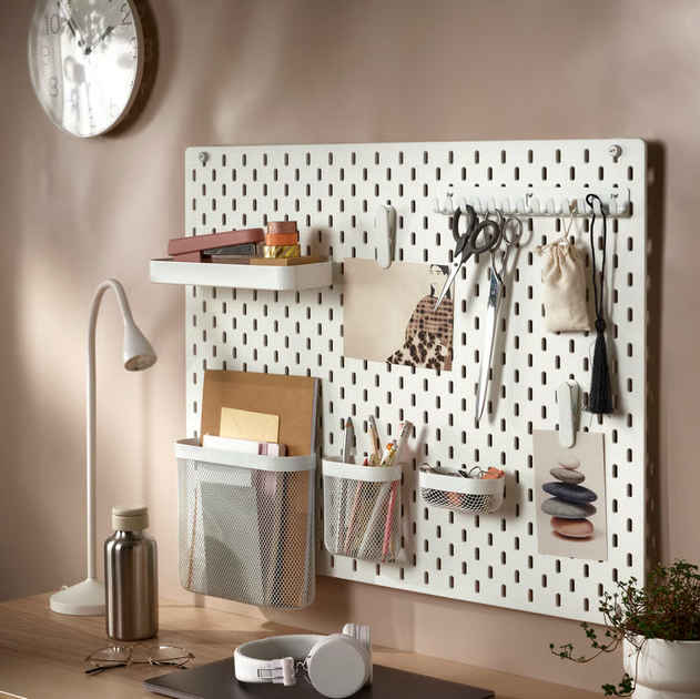 Перфорированная доска, белая, 76x56 см. SKADIS IKEA 205.866.51 - Фото 2 Перфорированная доска, белая, 76x56 см. SKADIS IKEA 205.866.51 - изображение 2