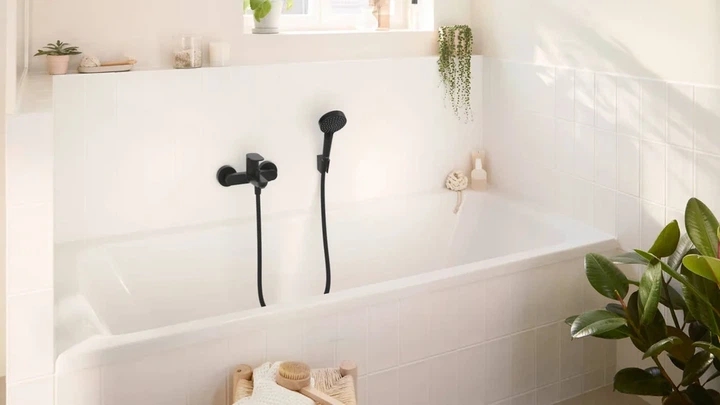 HANSGROHE Rebris S Смеситель для ванны, черный матовый (72440670) - изображение 2