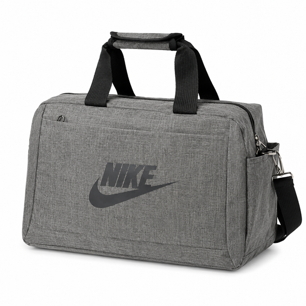 Спортивна сумка Nike ТР5248 сіра для тренувань і подорожей 39×26,5×17,5 - Фото 1 Спортивна сумка Nike ТР5248 сіра для тренувань і подорожей 39×26,5×17,5 - зображення 1