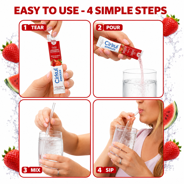 Стик Cirkul со Вкусом Клубника-Арбуз 1 шт GoSip Singles Strawberry Watermelon Flavor Energy Cirkul 41494-3 - изображение 3