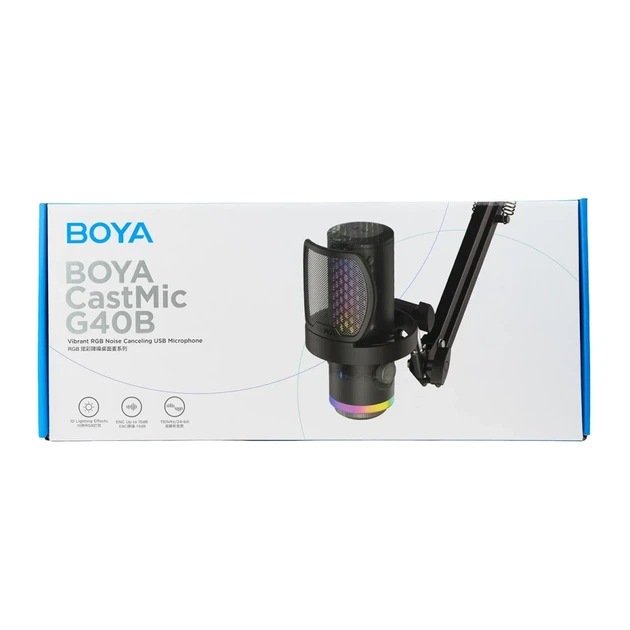 Микрофон BOYA CastMic G40B геймерский USB-C с rammen Black (6977490711874) - изображение 5
