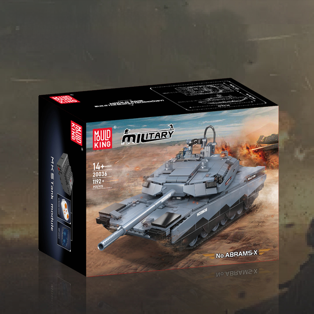 Конструктор танк Abrams Mould King на радіокеруванні - Фото 6 Конструктор танк Abrams Mould King на радіокеруванні - зображення 6