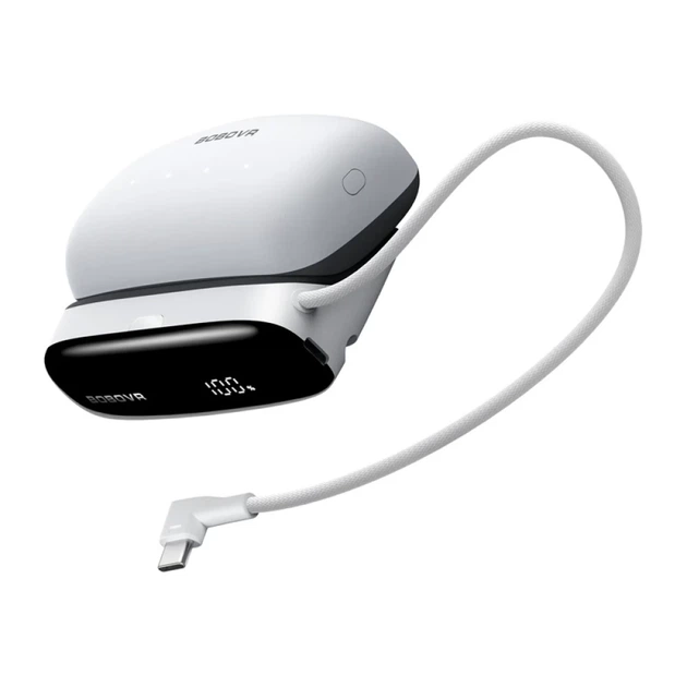 Станция док 2в1 и павербанк BoboVR PD100 Combo для батареи B100 White (6937267000532) - Фото 1 Станция док 2в1 и павербанк BoboVR PD100 Combo для батареи B100 White (6937267000532) - изображение 1