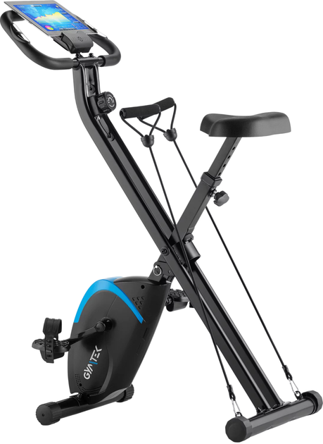 Rower treningowy Gymtek FX800 magnetyczny składany Niebieski (5907766669746) - Zdjęcie 1 Rower treningowy Gymtek FX800 magnetyczny składany Niebieski (5907766669746) - obraz 1