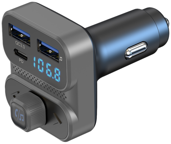 FM-модулятор/дисплей 36W USB-A/USB-C PD+QC3.0 Proove Luxor SE gray (FMLX20120003) UA - зображення 5
