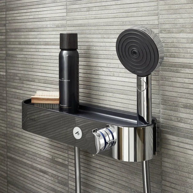 Hansgrohe ShowerTablet Select Термостат для душу, чорний (24360670) - Фото 4 Hansgrohe ShowerTablet Select Термостат для душу, чорний (24360670) - зображення 4