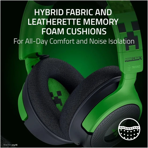 Навушники RAZER Kraken V4 X Minecraft Ed. (RZ04-05180200-R3M1) - зображення 8