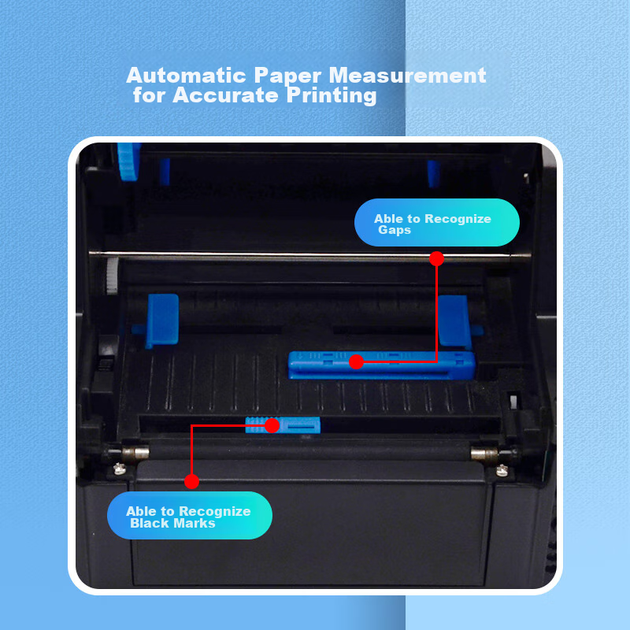 Термотрансферный принтер этикеток Gprinter 1524T, USB-версия, для ценников, штрихкодов, бирок и логистики, с красящей лентой - изображение 6