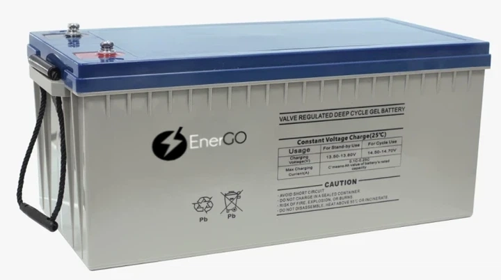 Аккумулятор EnerGo GEL 12V 200Ah (NRG-GL12200) - Фото 2 Аккумулятор EnerGo GEL 12V 200Ah (NRG-GL12200) - изображение 2