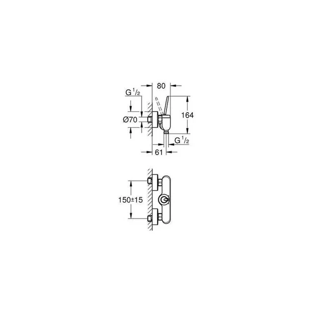 Grohe Eurodisc Joy Смеситель для душа, хром (23430LS0) - изображение 8