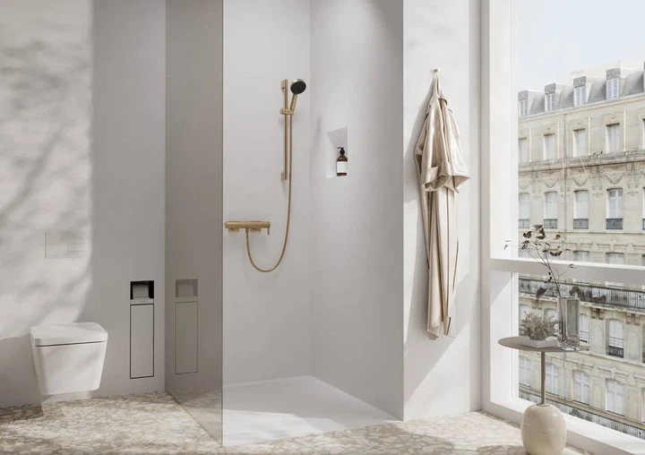 Hansgrohe Tecturis E Смеситель для душа, шлифованная бронза (73620140) - изображение 2
