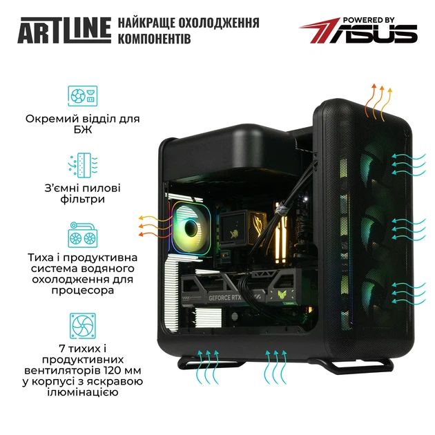 Компьютер ARTLINE Gaming X50 Windows 11 Pro (X50v220Win) - Фото 5 Компьютер ARTLINE Gaming X50 Windows 11 Pro (X50v220Win) - изображение 5
