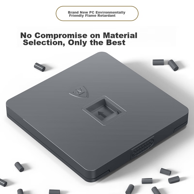 Модуль WANJEED Keystone RJ-45 FTP Cat 6a безінструментальний Сірий (1-14655) - Фото 12 Модуль WANJEED Keystone RJ-45 FTP Cat 6a безінструментальний Сірий (1-14655) - зображення 12