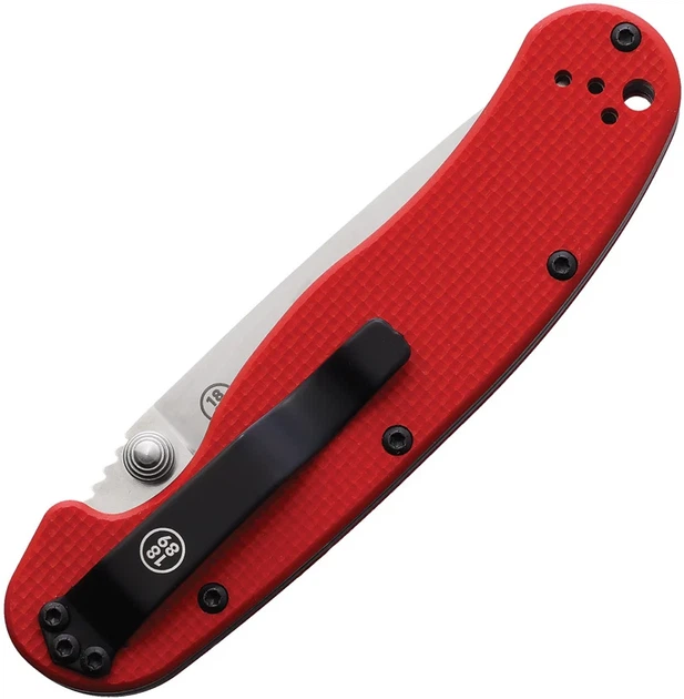 Ніж Ontario Knife RAT I Linerlock Red G10 (S35VN) - изображение 3