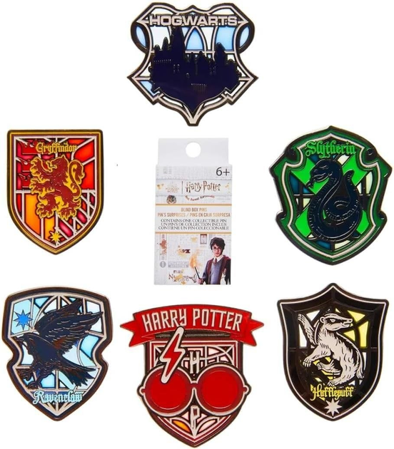 Harry Potter Stained Glass – коллекционный значок-пин в таинственной упаковке Blind Box - Фото 1 Harry Potter Stained Glass – коллекционный значок-пин в таинственной упаковке Blind Box - изображение 1