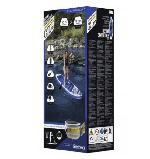 SUP-доска Bestway Hydro Force Oceana SUP-доска с сиденьем и веслом, надувная SUP-доска 305×84×12 см - изображение 4