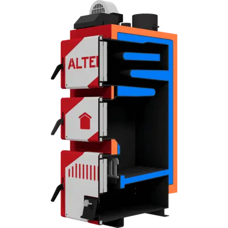 Altep Classic 12 кВт котел длительного горения на твердом топливе с механическим регулятором тяги - изображение 2