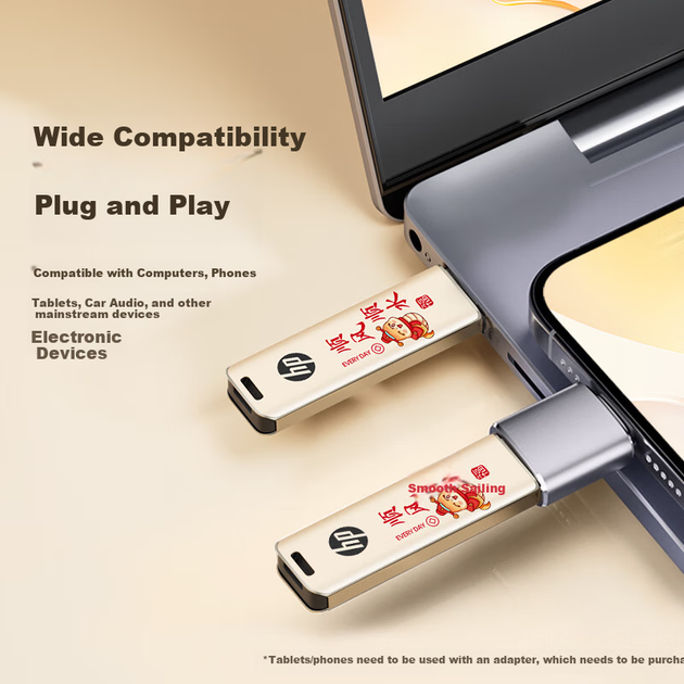 Флеш-накопитель HP 256 ГБ USB 3.2, высокоскоростной и быстрый USB-накопитель большой емкости, скорость 220 МБ/с, подходит для учебы, офиса, аукционов, компьютеров, автомобиля, универсальный металлический флеш-накопитель. - Фото 6 Флеш-накопитель HP 256 ГБ USB 3.2, высокоскоростной и быстрый USB-накопитель большой емкости, скорость 220 МБ/с, подходит для учебы, офиса, аукционов, компьютеров, автомобиля, универсальный металлический флеш-накопитель. - изображение 6