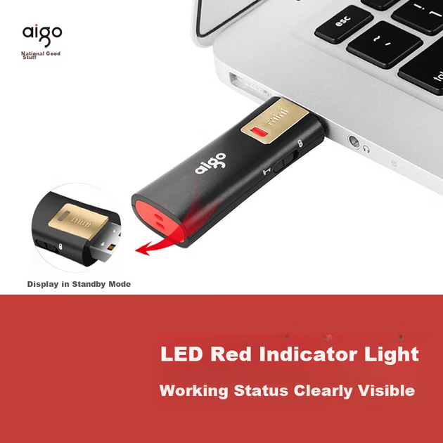 Флеш-накопитель Aigo 128 ГБ USB 3.2 L8302 с защитой от записи, черный, антивирусной защитой и защитой от ошибок. - изображение 6