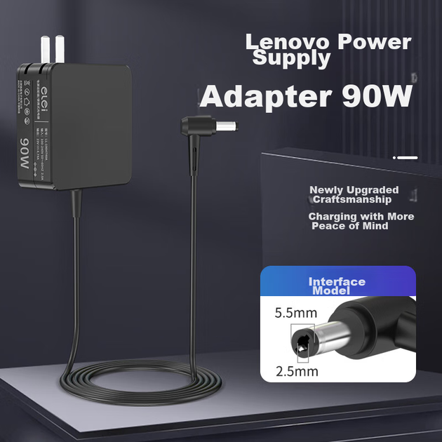 Блок живлення Elei 90 Вт для ноутбуків Lenovo G470/G475/Z480/E49/Y470/Y400, 20 В 4.5 А - зображення 4