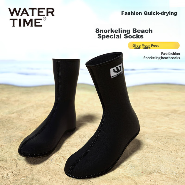 WATERTIME / Пляжные носки Shuichuan, носки для дайвинга, зимние плавательные носки для мужчин и женщин, снаряжение для снорклинга для взрослых, снаряжение для дайвинга - изображение 5