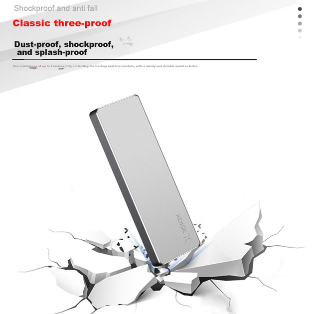 SSD диск XDISK M 512GB Type-C (MV20-512GB) External Silver - зображення 7