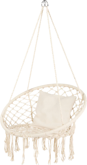 Садова гойдалка Outtec Boho XXL Luna Бежева (O-66488) - Фото 1 Садова гойдалка Outtec Boho XXL Luna Бежева (O-66488) - зображення 1