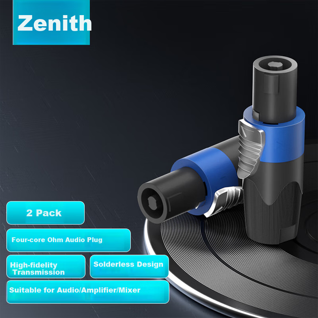 Штекер XLR (папа) ZHENWEI четырехконтактный безпаечный, 10 шт - изображение 5