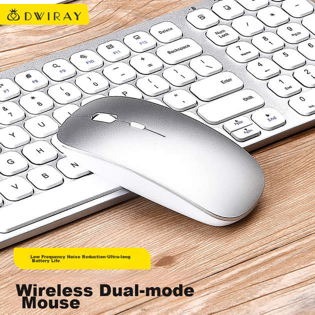 Беспроводная Bluetooth-мышь DiyiGongfang Ultra-Thin Dual-Mode, совместимая с Apple, для MacBook Pro/Air/13/14/m1/m2/iPad, планшетов и ноутбуков, перезаряжаемая. - изображение 6