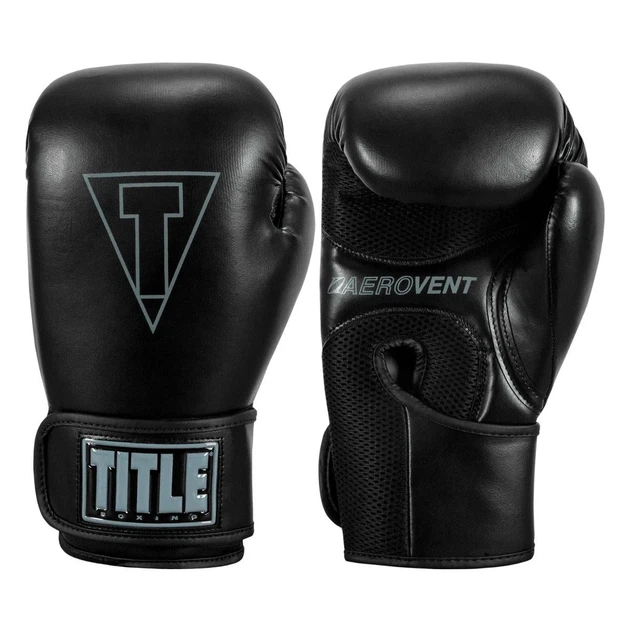 Боксерские перчатки TITLE Boxing Vegan 14 oz Черные - изображение 4