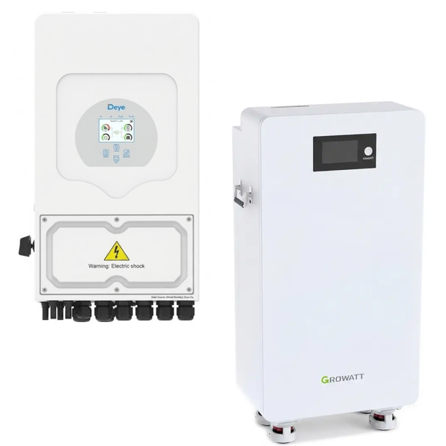 Комплект автономного энергоснабжения Deye SUN-8K-SG05LP1-EU 8 кВт + Growatt HOPE 16.0LM-A1 LiFePO4 16 кВт·ч - изображение 2