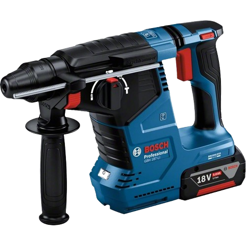 Акумуляторний перфоратор Bosch GBH 187-LI під патрон SDS-plus Синій - зображення 2