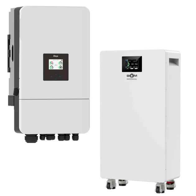 Комплект автономного енергопостачання Deye SUN-10K-SG05LP3-EU 10 кВт 3-фазний + Biom BALFP-512314-V2 LiFePO4 16 кВт·г - зображення 2