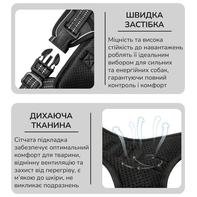 Шлейка для собак Best Friend, тактичний жилет із ручкою та системою MOLLE L, чорний (280L-BLACK) - Фото 4 Шлейка для собак Best Friend, тактичний жилет із ручкою та системою MOLLE L, чорний (280L-BLACK) - зображення 4