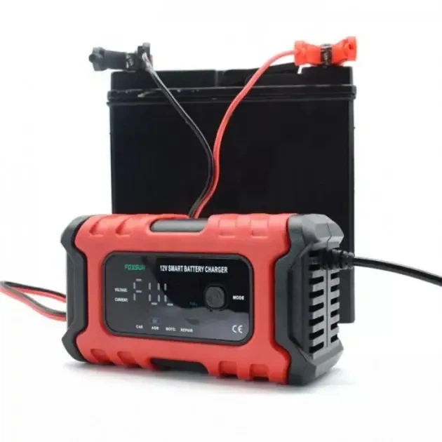 импульсное зарядное устройство для аккумуляторов Foxsur 12V 6 A с функцией восстановления АКБ - изображение 2