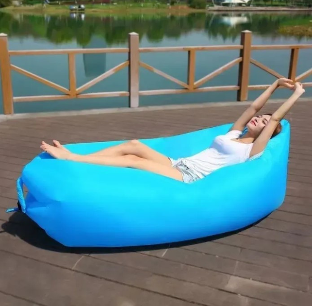 Ламзак надувний диван-шезлонг Supretto Air Sofa 1,90 м Синій (2980) - Фото 4 Ламзак надувний диван-шезлонг Supretto Air Sofa 1,90 м Синій (2980) - зображення 4