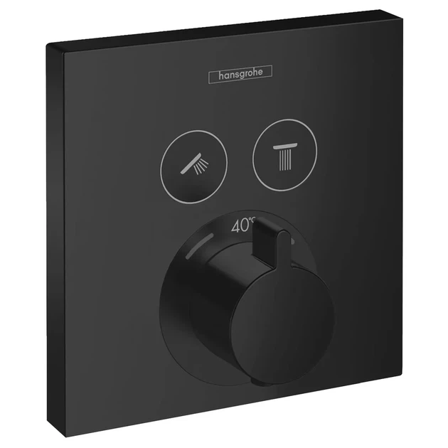 Hansgrohe ShowerSelect Термостат для душа, черный мат (15763670) - Фото 1 Hansgrohe ShowerSelect Термостат для душа, черный мат (15763670) - изображение 1