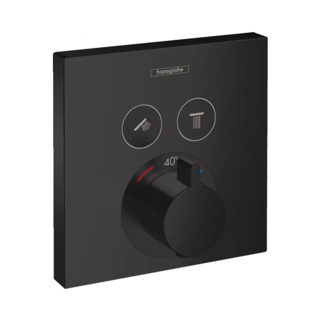 Hansgrohe ShowerSelect Термостат для душа, черный мат (15763670) - Фото 3 Hansgrohe ShowerSelect Термостат для душа, черный мат (15763670) - изображение 3
