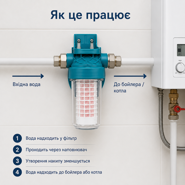 Безфосфатний пом'якшувач води Ecosoft Scalex для опалювальної техніки та бойлерів - зображення 3