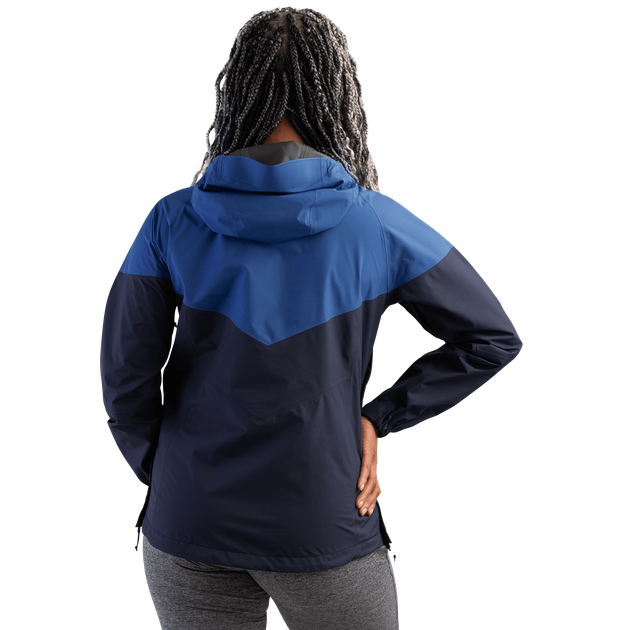 Водонепроникна жіноча куртка Outdoor Research Aspire Gore-Tex з капюшоном мембранна захист від вітру та дощу двоколірна синя Розмір S - Фото 2 Водонепроникна жіноча куртка Outdoor Research Aspire Gore-Tex з капюшоном мембранна захист від вітру та дощу двоколірна синя Розмір S - зображення 2